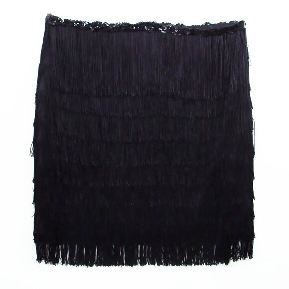 Betsey Johnson Cascade Fringe Skirt Y2K Size L NWT - Picture 1 of 10